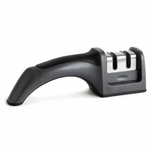 Core Kitchen 6009865 Stainless Steel Knife Sharpener, Gray Perspective: front