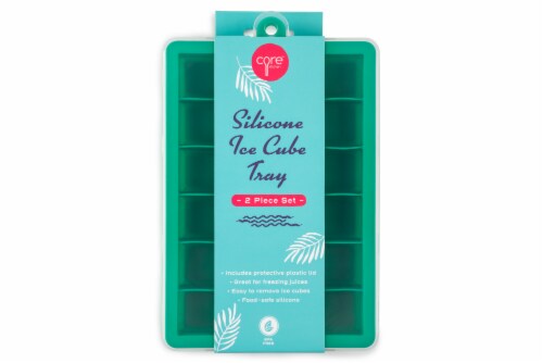 Core Home Silicone Ice Cube Tray Set - Green Perspective: front