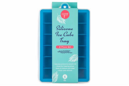 Core Home Silicone Ice Cube Tray Set - Blue Perspective: front