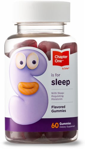 Chapter One S is for Sleep Flavored Gummies Perspective: front