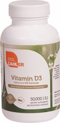 Zahler Vitamin D3 50000IU Perspective: front