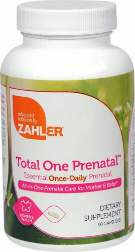Zahler Total One Prenatal™ Essential Once-Daily Prenatal Capsules Perspective: front