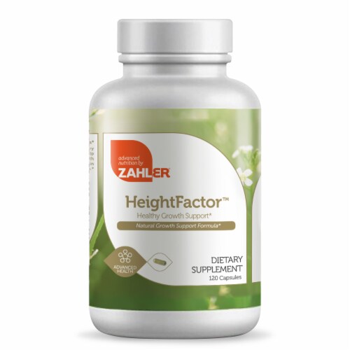Zahler HeightFactor Healthy Growth Support Dietary Supplement Capsules Perspective: front