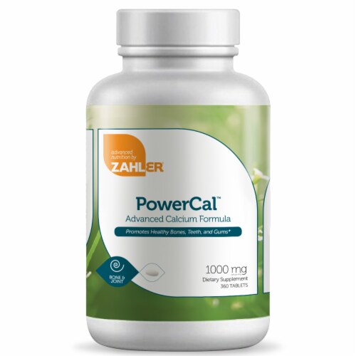 Zahler PowerCal™ Advanced Calcium Formula 1000 mg Tablets Perspective: front