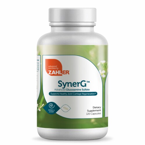 Zahler Kosher SynerG Advanced Glucosamine Joint Formula Capsules Perspective: front