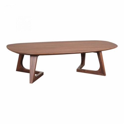 Moe's Home Collection Godenza 42  Modern Wood Coffee Table in Brown Perspective: front