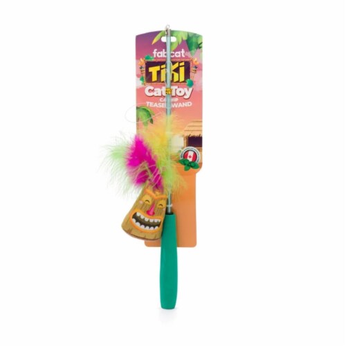 Tiki dog toy top