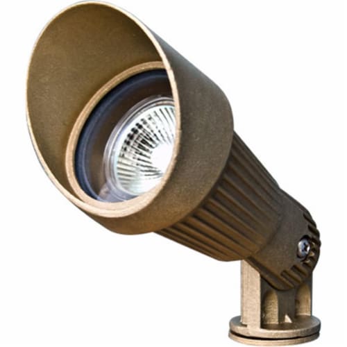 Dabmar Lighting LV26 Solid Brass Directional Spotlight with Hood Perspective: front