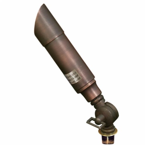 Dabmar Lighting LV28-ABZ Solid Brass Directional Spotlight with Hood- Antique Bronze Perspective: front