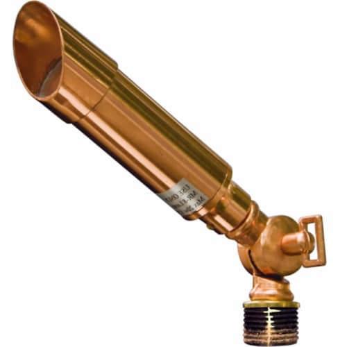 Dabmar Lighting LV28-CP Solid Brass Directional Spotlight with Hood- Copper Perspective: front