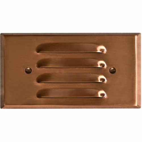 Dabmar Lighting LV613-CP Brass Recessed Brick, Step & Wall Light, Copper - 3 x 5.63 x 2.88 in Perspective: front