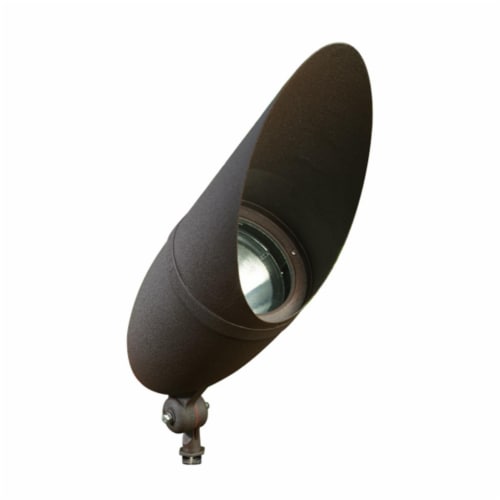 Dabmar Lighting DPR41-HOOD-BZ Cast Aluminum Directional Spot Light with Hood- Bronze Perspective: front