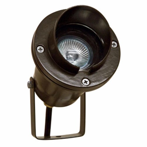 Dabmar Lighting LV109-BZ Cast Aluminum Directional Spot Light with Hood- Bronze Perspective: front
