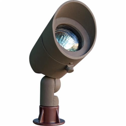 Dabmar Lighting LV130-BZ Cast Aluminum Directional Spot Light with Hood- Bronze Perspective: front