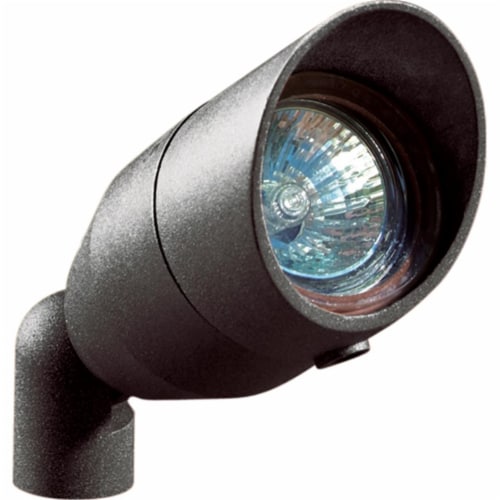 Dabmar Lighting LV190-B Cast Aluminum Directional Spot Light with Hood- Black Perspective: front