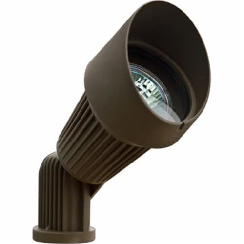 Dabmar Lighting LV203-BZ Cast Aluminum Directional Spot Light with Hood- Bronze Perspective: front