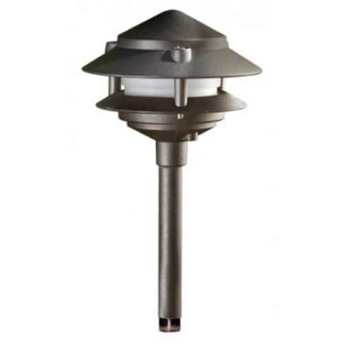 Dabmar Lighting LV102S-BZ Cast Aluminum Two Tier Pagoda Light- Bronze Perspective: front