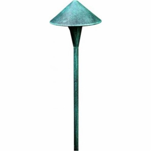 Dabmar Lighting LV104-G Cast Aluminum Three Tier Pagoda Light with 3 In. Base- Green Perspective: front