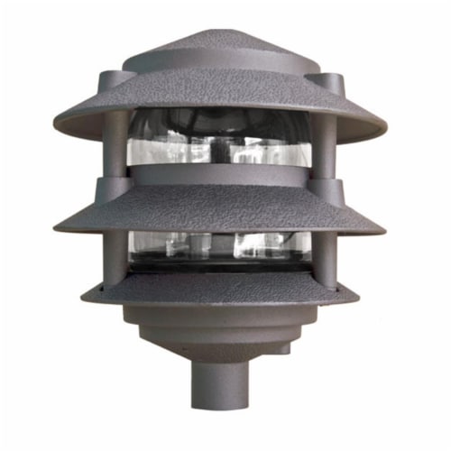 Dabmar Lighting D5000-BZ Cast Aluminum Three Tier Pagoda Light- Bronze Perspective: front