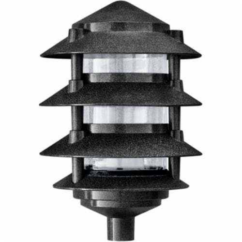 Dabmar Lighting D5200-B Cast Aluminum Four Tier Pagoda Light - Black Perspective: front