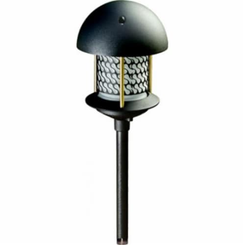 Dabmar Lighting LV-LED107A-B 2.5W & 12V JC-LED Round Top Pagoda with 0.5 in. NPT Base - Black Perspective: front