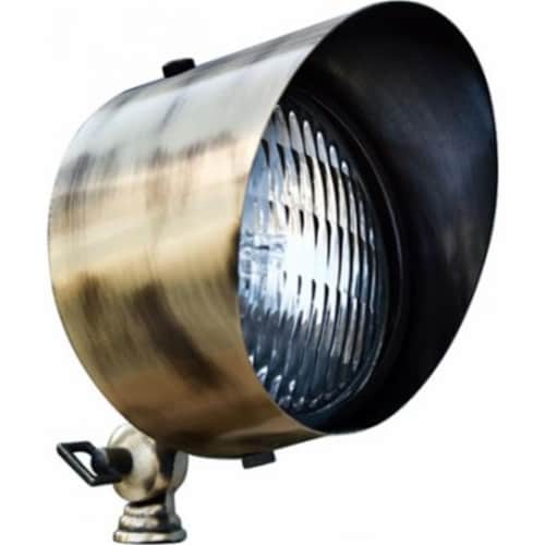 Dabmar Lighting LV30-LED9-ABS 9W & 12V LED PAR36 Solid Brass Spot Light - Antique Brass Perspective: front