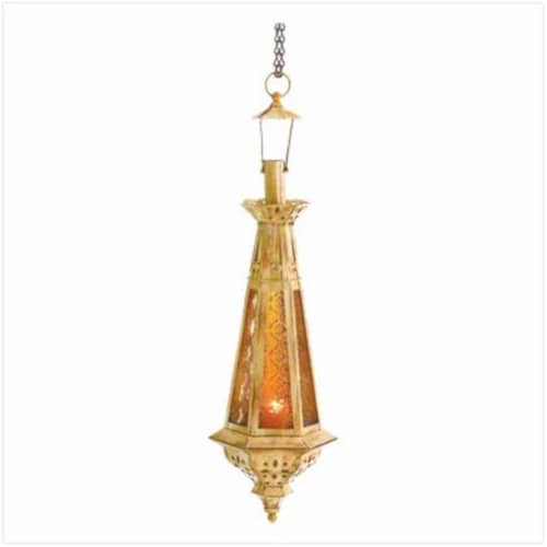 Zingz & Thingz 38373 Spire Moroccan Hanging Lantern Perspective: front