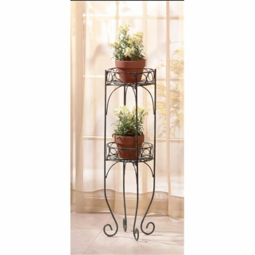 Zingz & Thingz 28232 Decorative Bi-Level Plant Stand Perspective: front