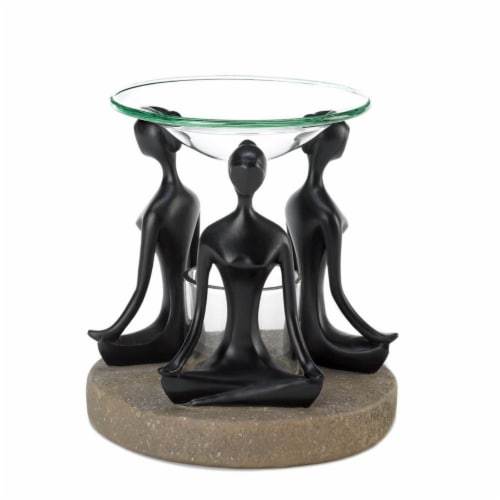 Yoga Position Oil Warmer Perspective: front