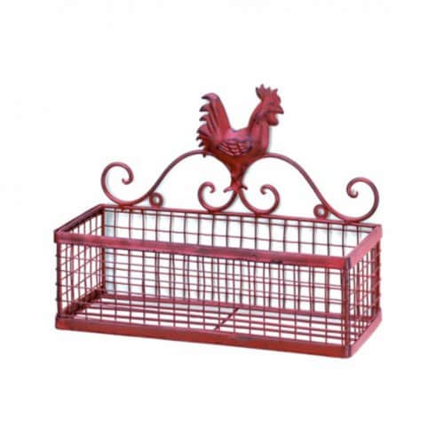 Home Locomotion  Rooster Single Wall Basket Perspective: front