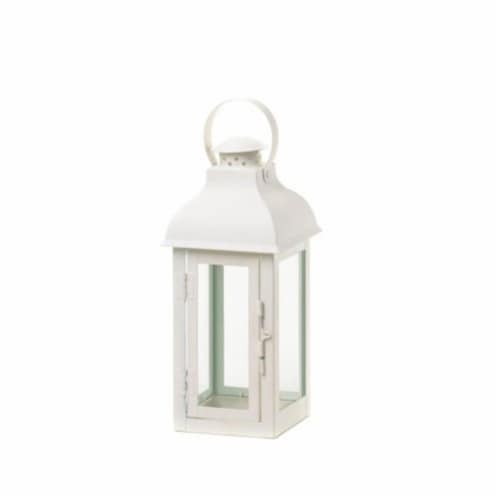 Home Locomotion Gable Medium White Lantern Perspective: front
