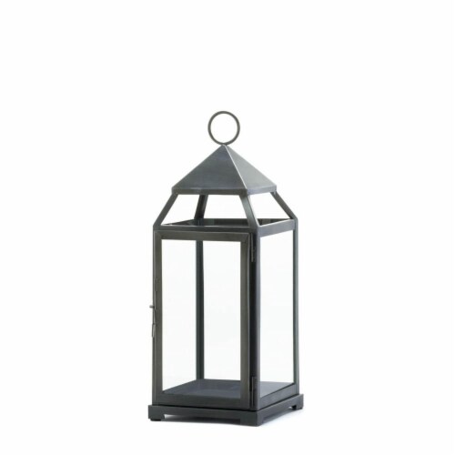 LARGE RUSTIC SILVER CONTEMPORARY LANTERN LARGE RUSTIC SILVER CONTEMPORARY LANTERN