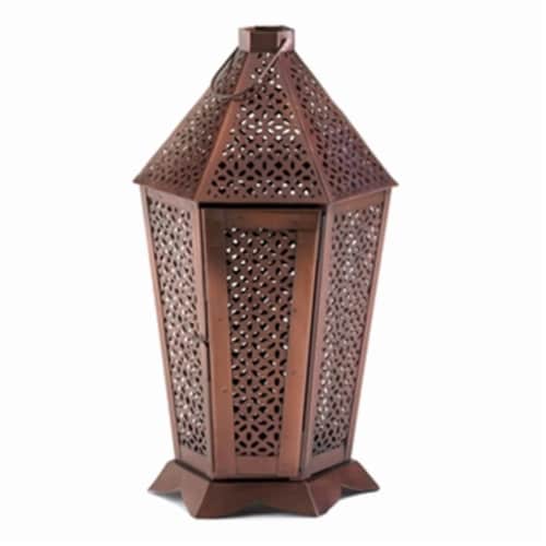 Home Decor Byzantine Pewter Lantern Perspective: front