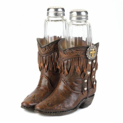 Accent Plus 849179027643 Cowboy Boots Shaker Set Perspective: front