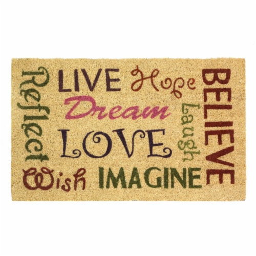 Words Of Wisdom Welcome Mat Perspective: front