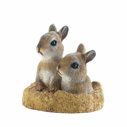 PEEK-A-BOO GARDEN BUNNIES DECOR Perspective: front