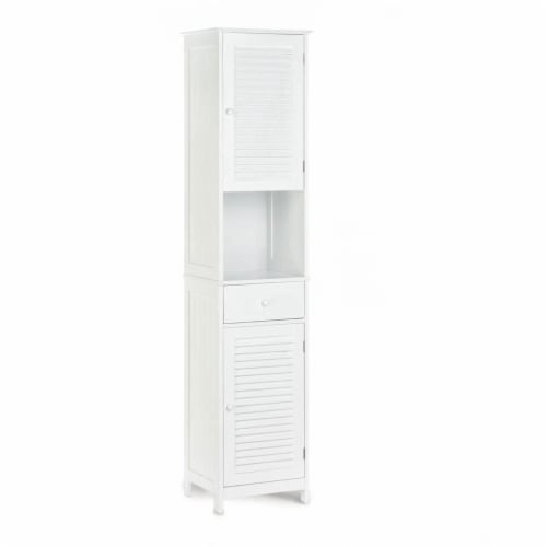 Accent Plus 10018188 Nantucket Tall Cabinet Perspective: front