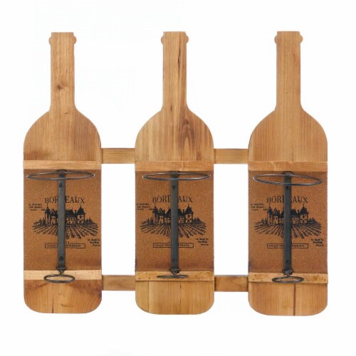 Bordeaux Wooden Wine Bottle Holder Perspective: front