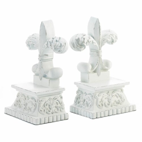 Fleur-De-Lis Bookends Perspective: front