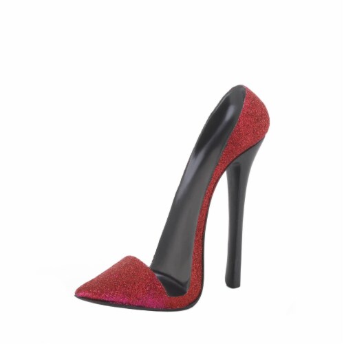 Sparkle Red Shoe Phone Holder Perspective: front