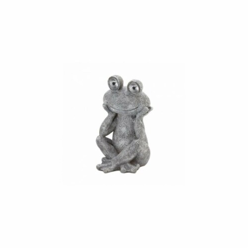Summerfield Terrace 10018897 Solar Frog Statue Perspective: front