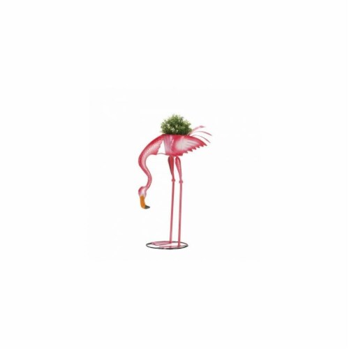 Summerfield Terrace 10018903 Ready To Eat Flamingo Planter Perspective: front