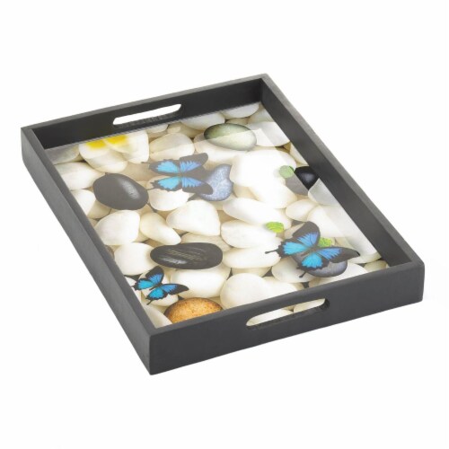 Accent Plus 10018951 Butterfly Serving Tray Perspective: front