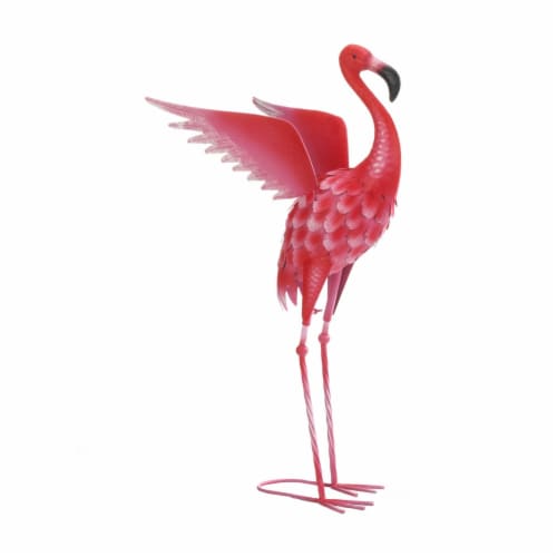 Flying Flamingo Garden Decor Perspective: front