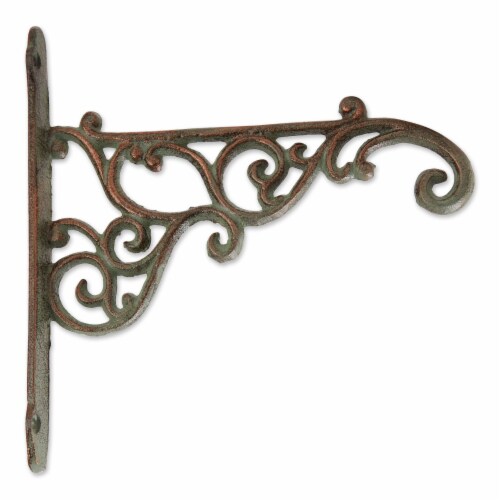 Ornate Cast Iron Planter Bracket Perspective: front