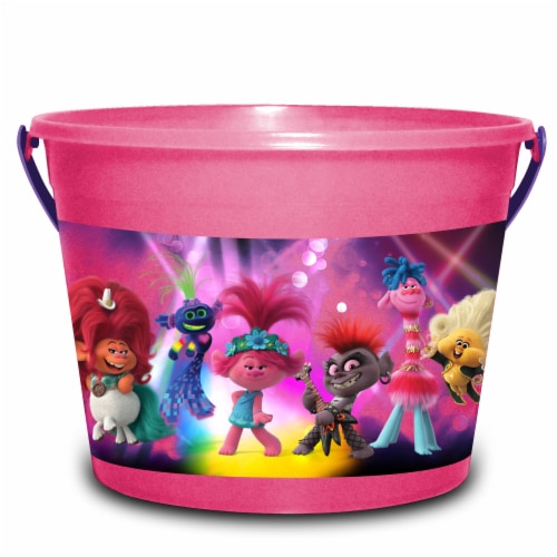 PTI Group Trolls LED Round Plastic Bucket Perspective: front