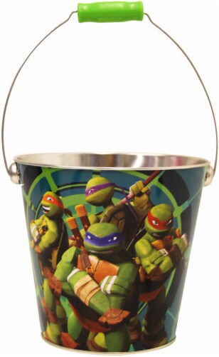 Nickelodeon Teenage Mutant Ninja Turtles Tin Easter Basket - Green Perspective: front