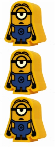 Minions Despicable Me Fillable Easter Eggs - 3 Pack - Blue/Yellow Perspective: front