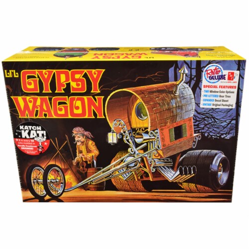 Skill 2 Model Kit Li\'l Gypsy Wagon 1/25 Scale Model by AMT Perspective: front