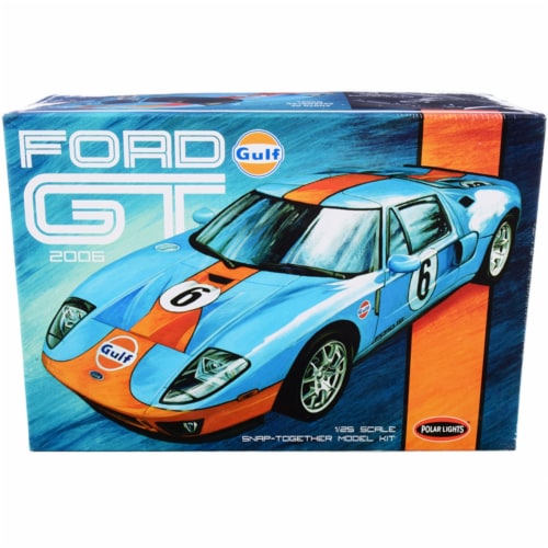 Skill 2 Snap Model Kit 2006 Ford GT Gulf Oil 1 25 Scale Model by